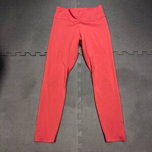 Nike Womens Red Dri-Fit High-Waist Leggings M